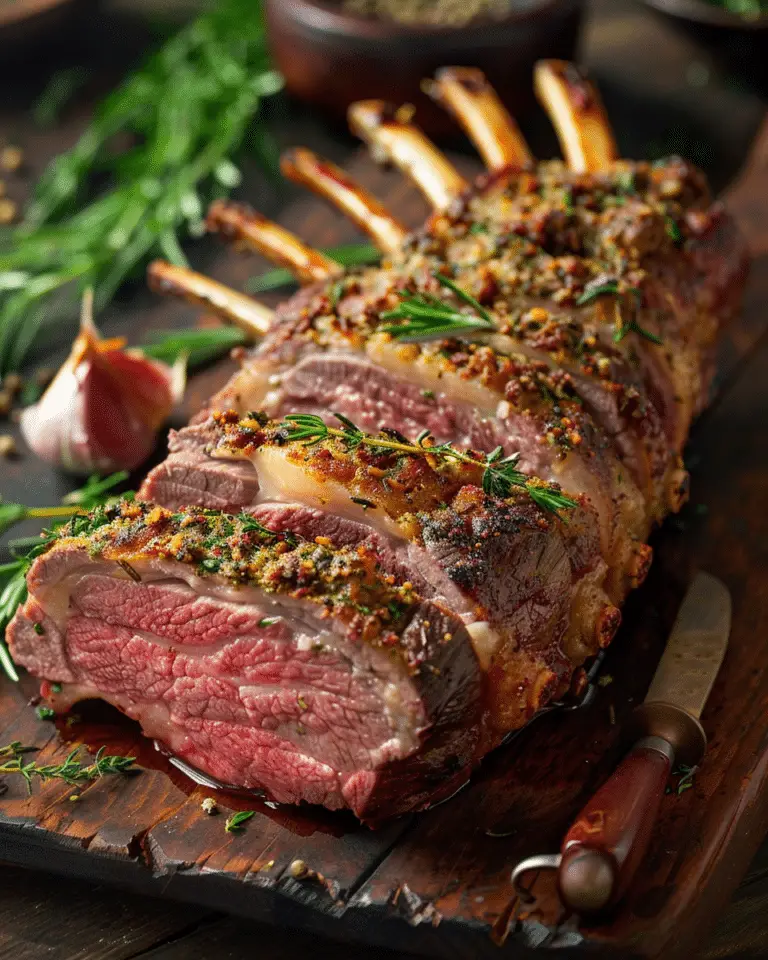 Dijon Herb-Crusted Rack of Lamb