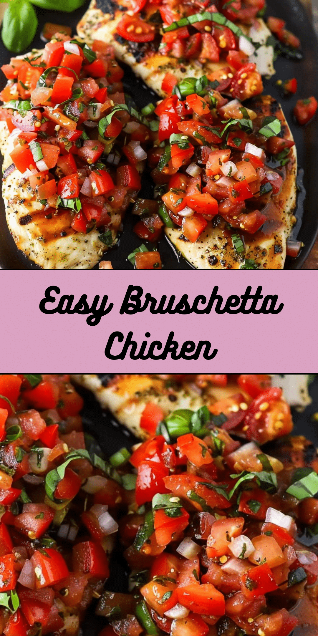 Easy Bruschetta Chicken - Cooking With Blog