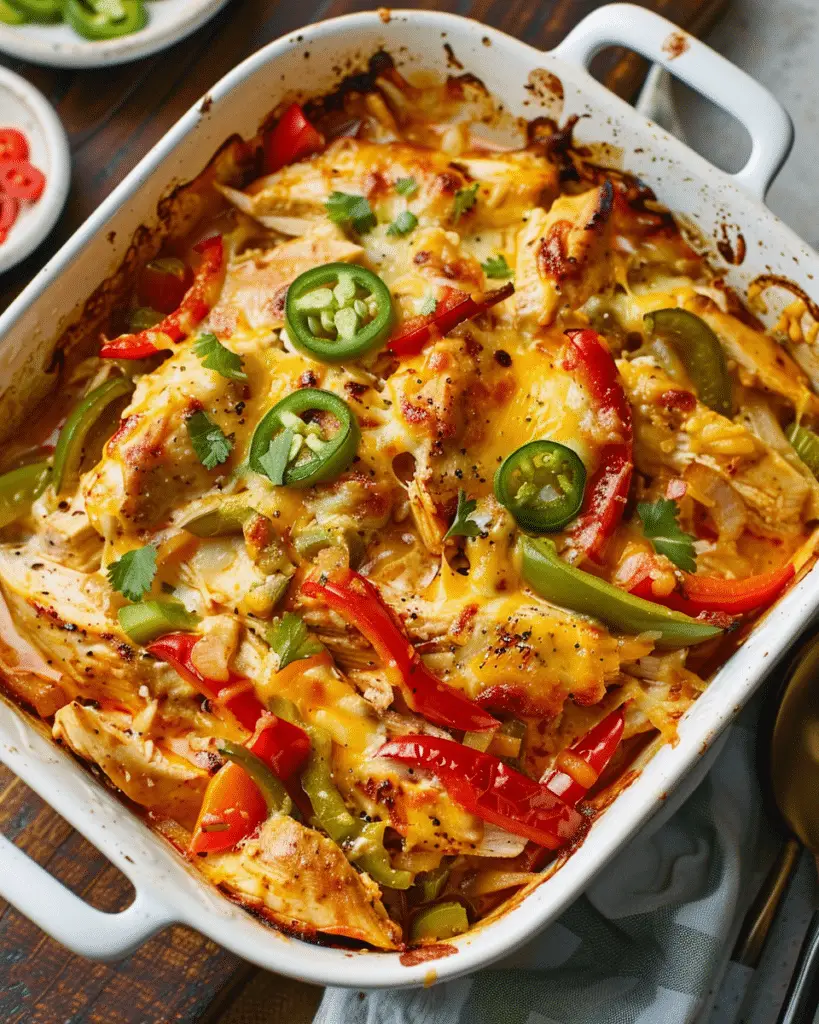Fajita Chicken Casserole