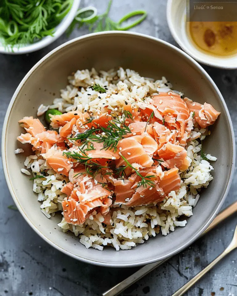 Flaked Salmon Rice Bowls
