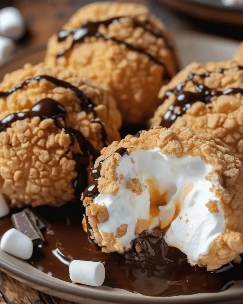 Fried S’mores Bombs