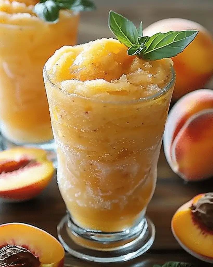 Frozen Peach Lemonade