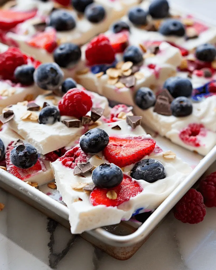 Frozen Yogurt Bark