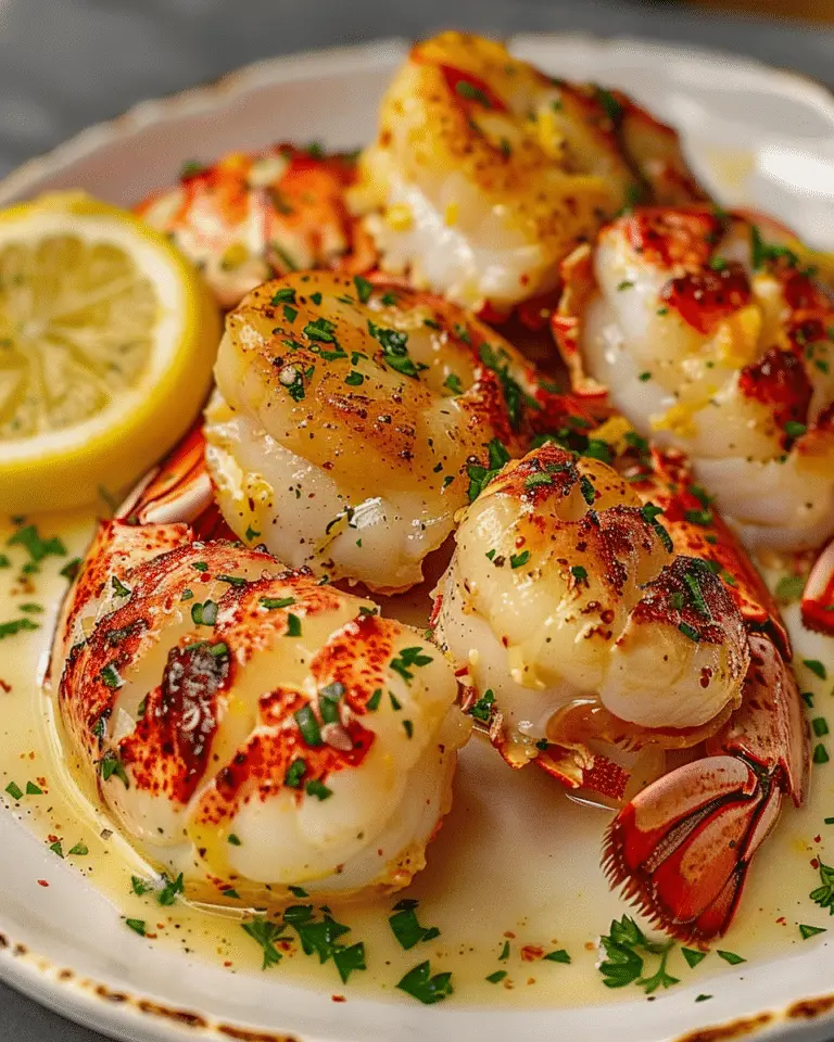 Garlic Butter Lobster and Scallops
