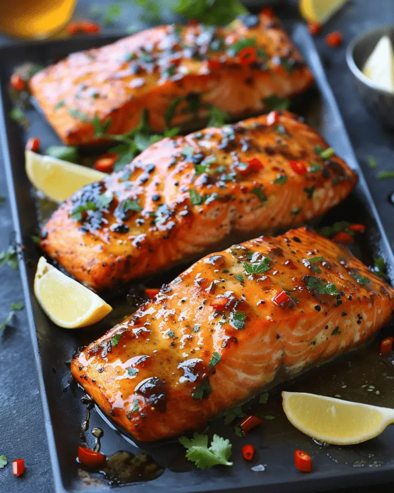 Garlic Honey-Glazed Salmon