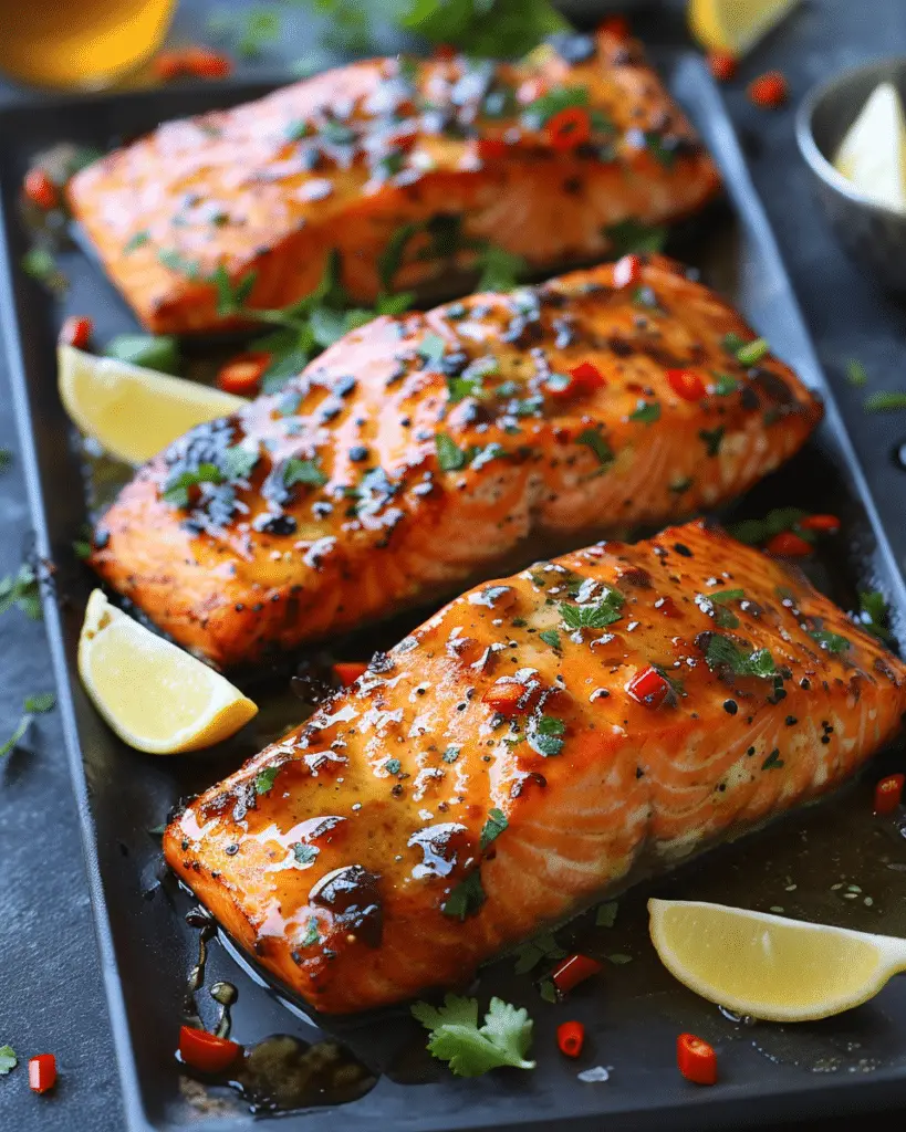 Garlic Honey-Glazed Salmon