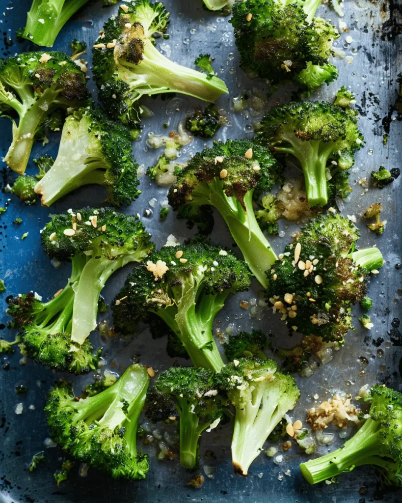 Garlic Roasted Broccoli with Crispy Edges