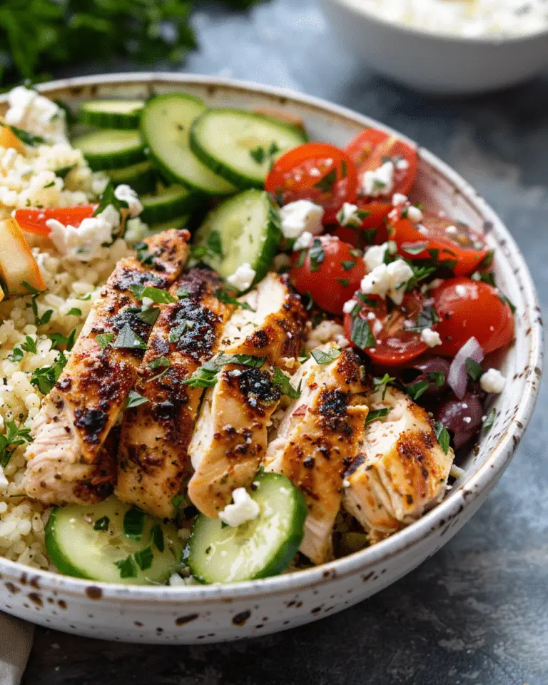 Greek Chicken Bowls