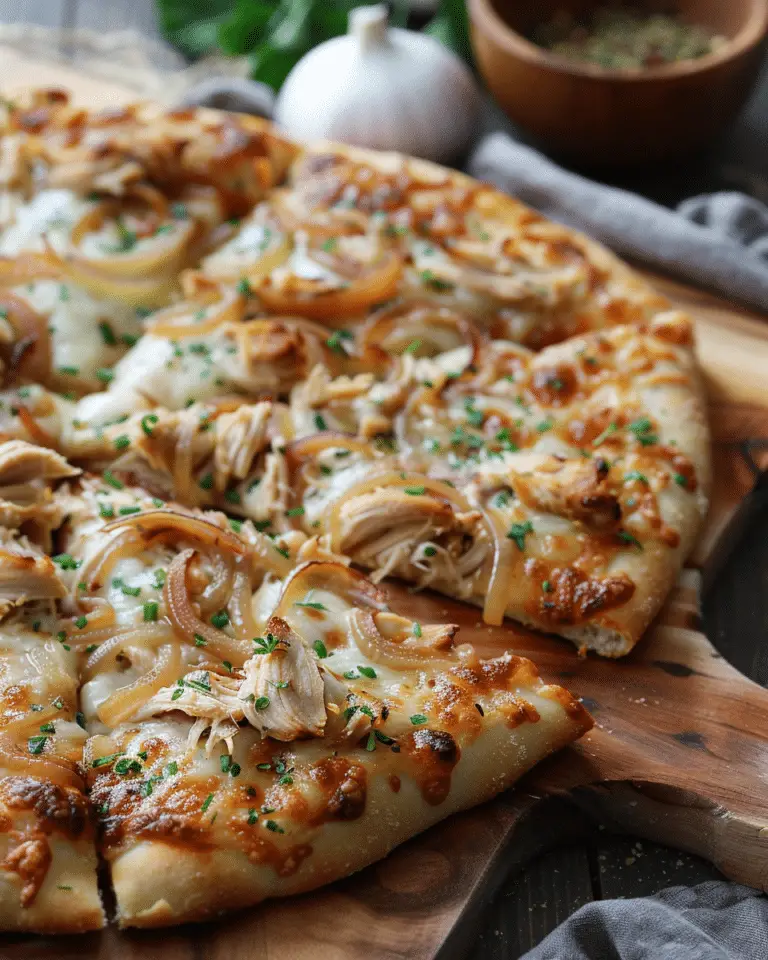 Hawaiian Chicken Caramelized Onion Pizza