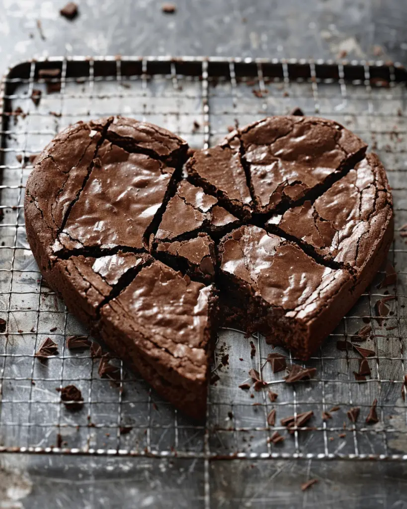 Heart-Shaped Valentine’s Chocolate Brownies