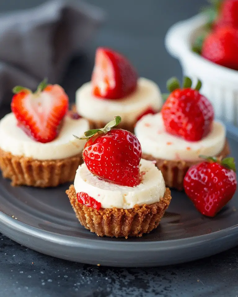 High Protein Strawberry Cheesecake Bites