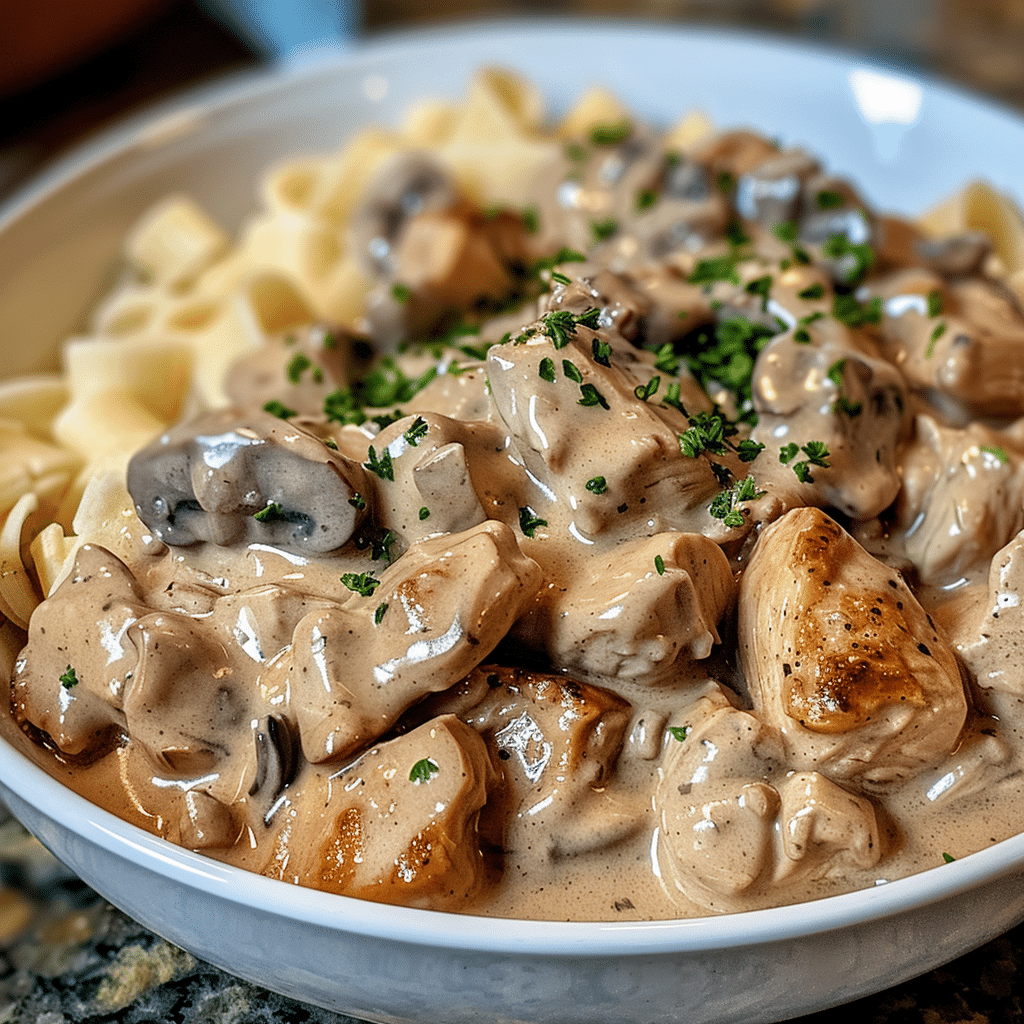 Homemade Chicken Stroganoff