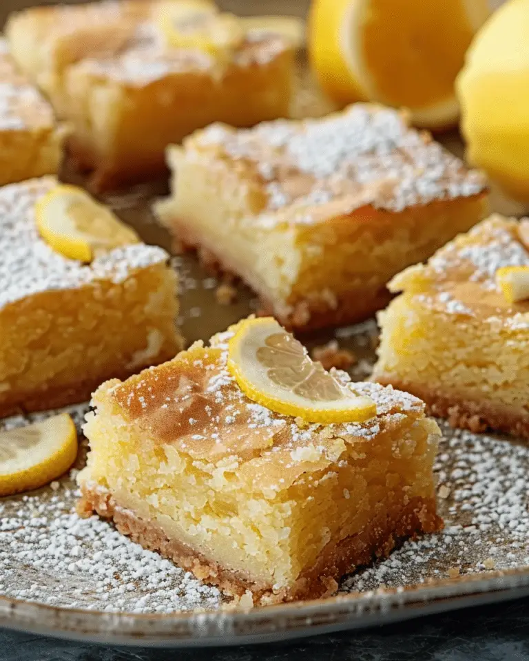 Lemon Brownies (Lemon Blondies)