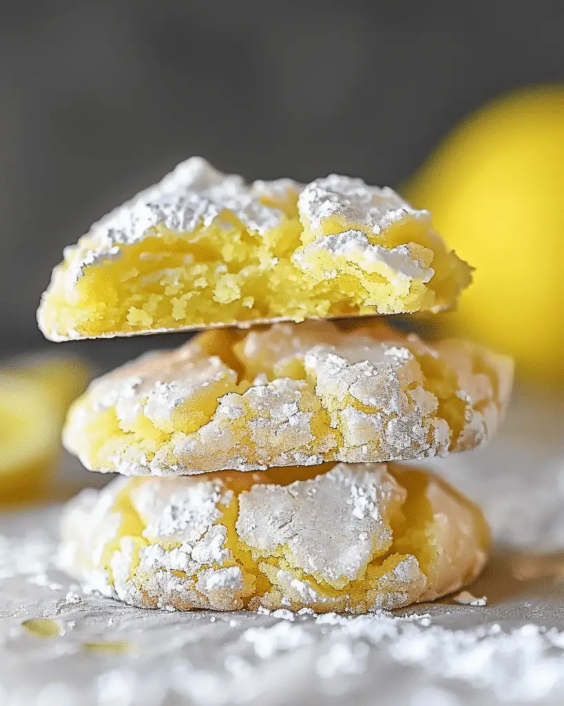 Lemon Crinkle Cookies