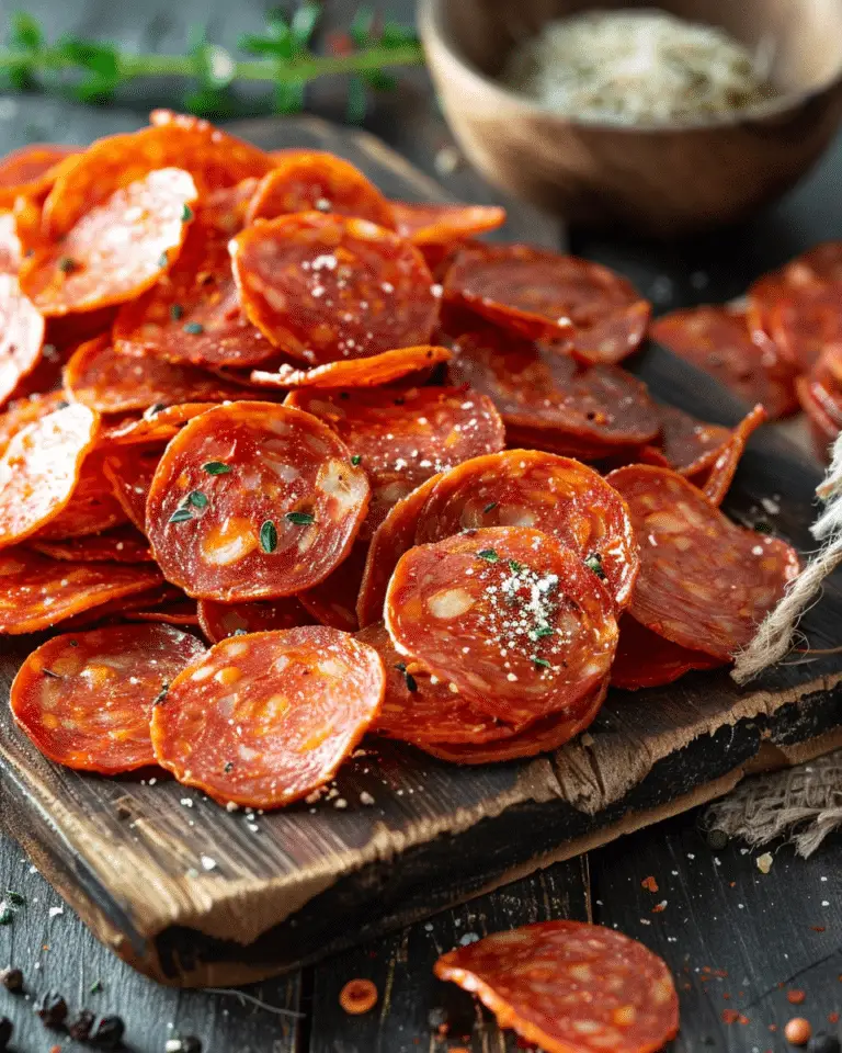 Low Carb Pepperoni Chips