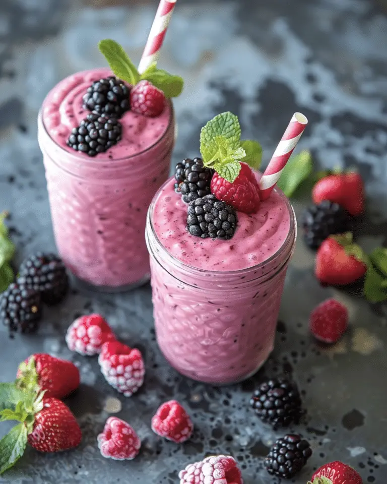 Mixed Berry Banana Smoothie