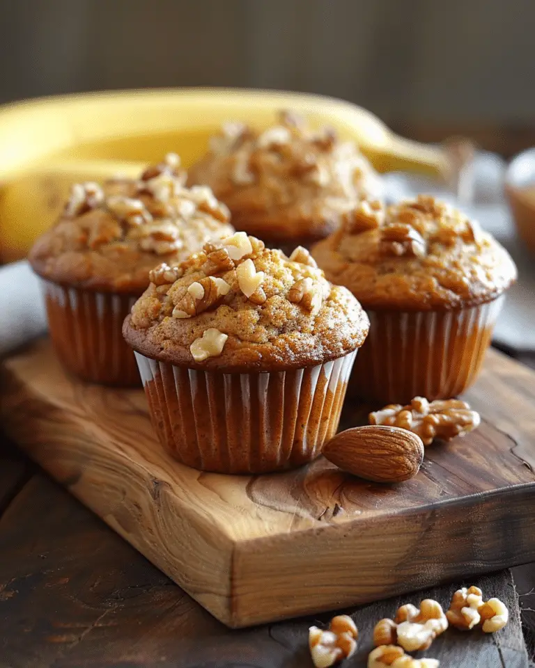 Moist Banana Nut Muffins