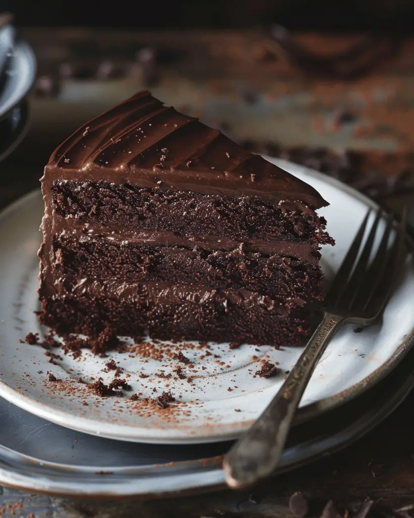 Moist Chocolate Fudge Cake