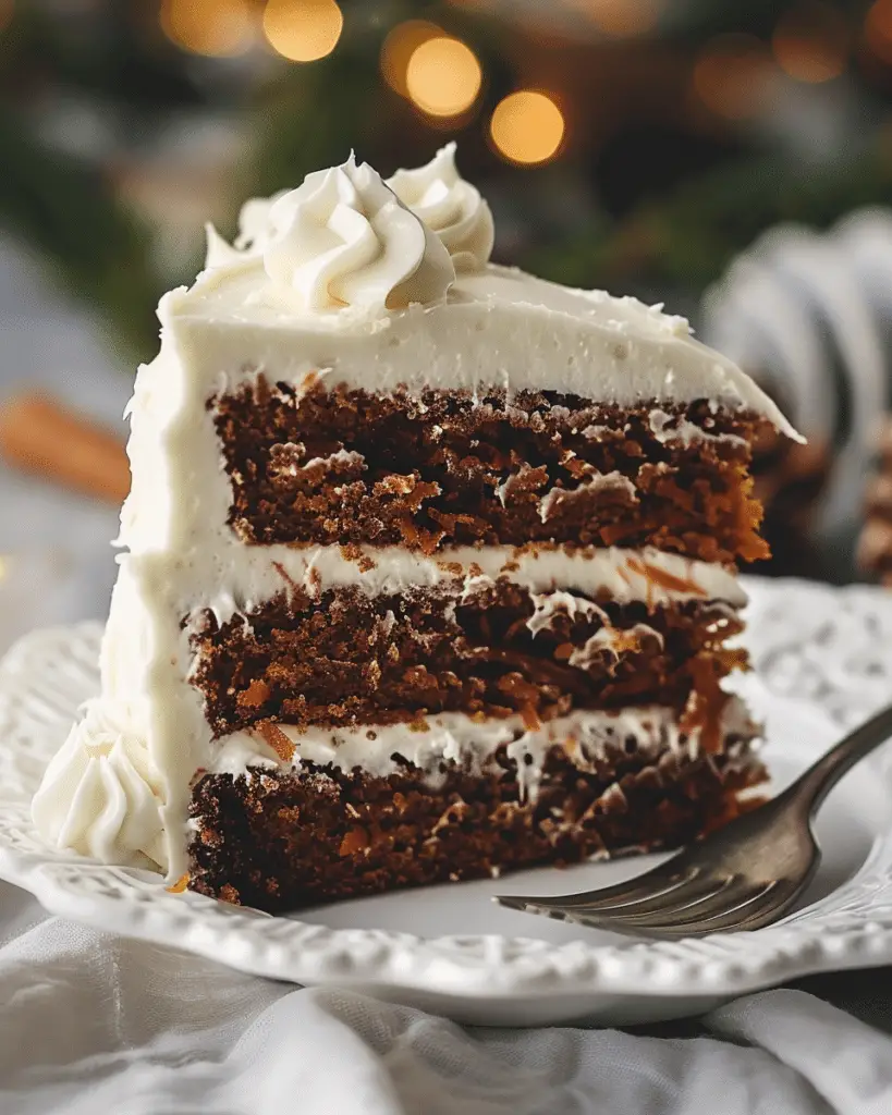 Moist Classic Carrot Cake with Cream Cheese Frosting