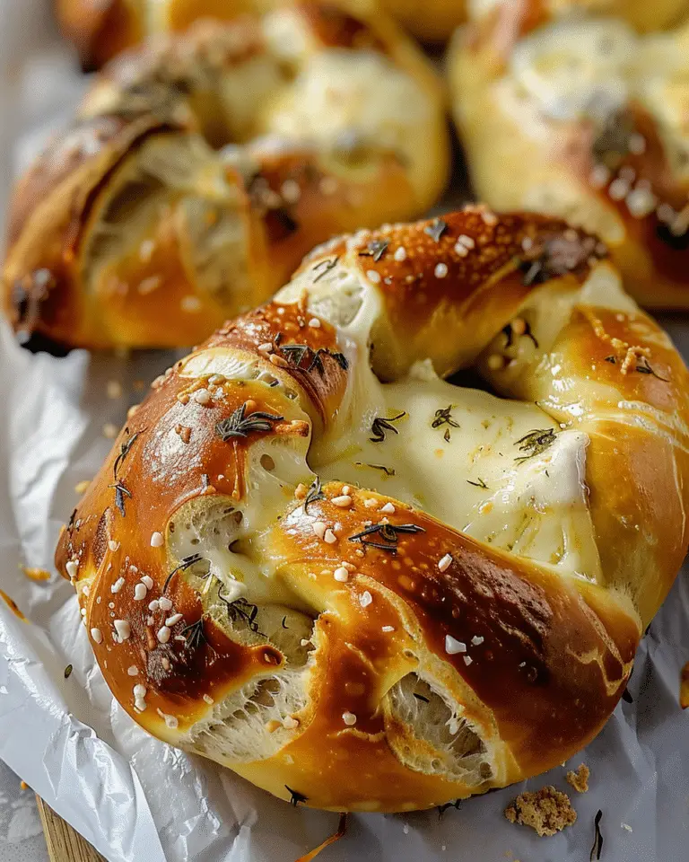 Mozzarella-Stuffed Soft Pretzels