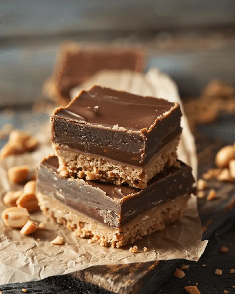 No Bake Peanut Butter Bars
