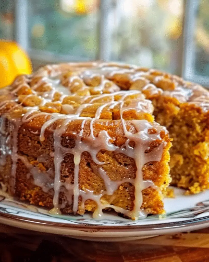 Pumpkin Honey Bun Cake