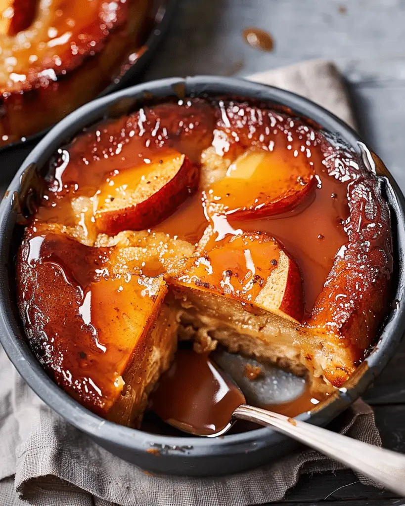Salted Caramel & Apple Pudding