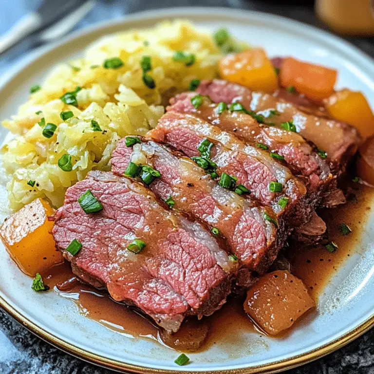 Slow Cooker Corned Beef & Cabbage