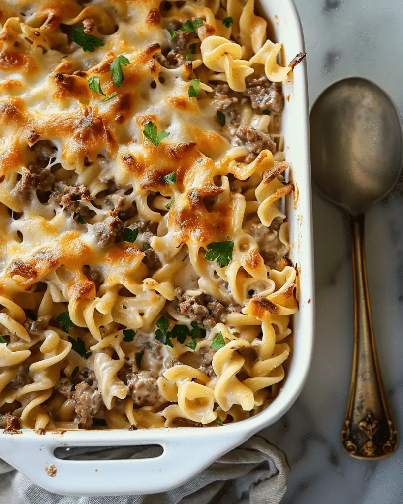 Sour Cream Beef Noodle Casserole