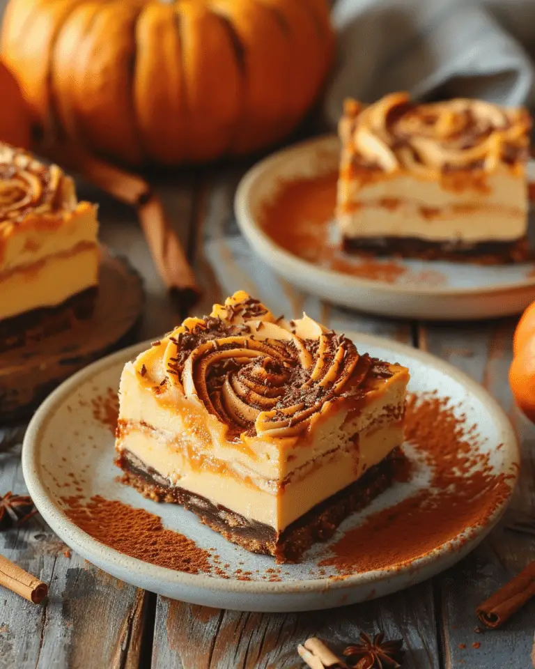 Spiced Pumpkin Cheesecake Bars