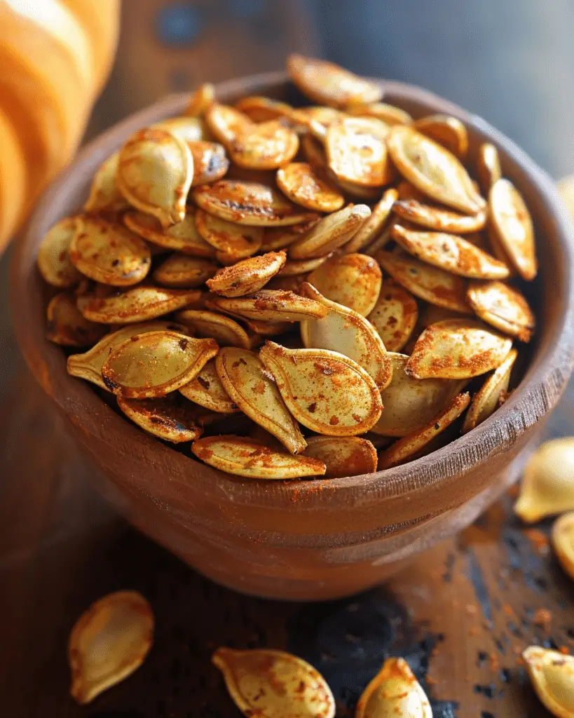 Spicy Roasted Pumpkin Seeds