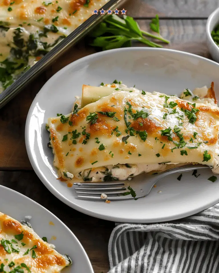 Spinach Artichoke Chicken Manicotti