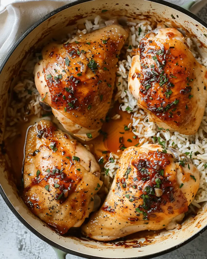 Sticky Brown Sugar Garlic Chicken