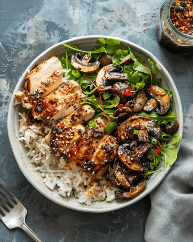 Stir-Fried Black Pepper Chicken and Mushrooms