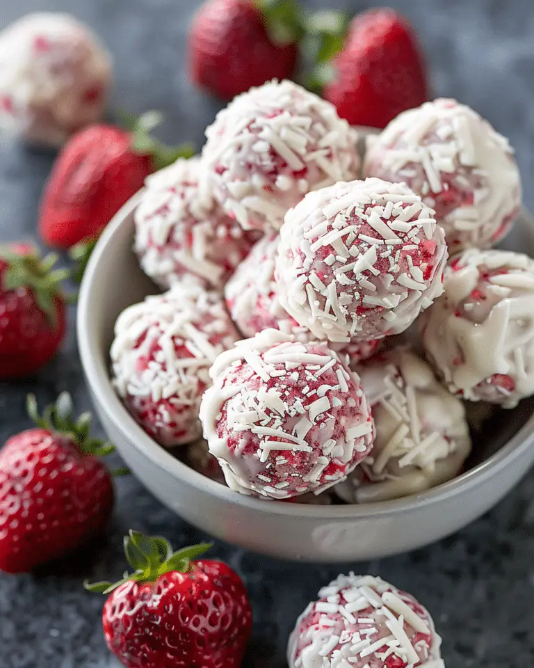Strawberry Cheesecake No-Bake Energy Bites