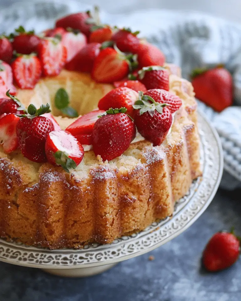 Strawberry Cream Cheese Pound Cake