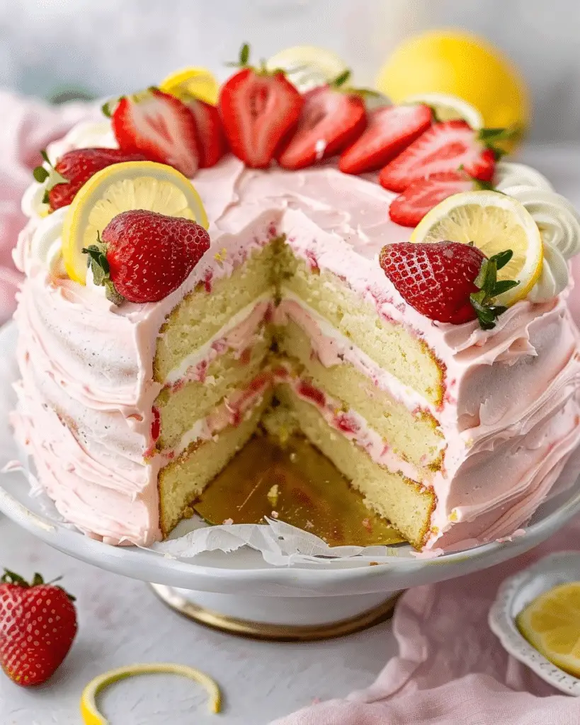 Strawberry Lemonade Cake