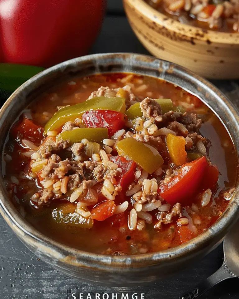 Stuffed Bell Pepper Soup