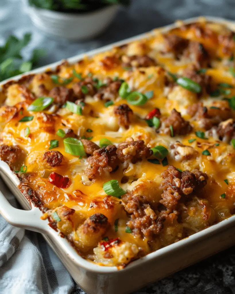 Tater Tot Breakfast Casserole