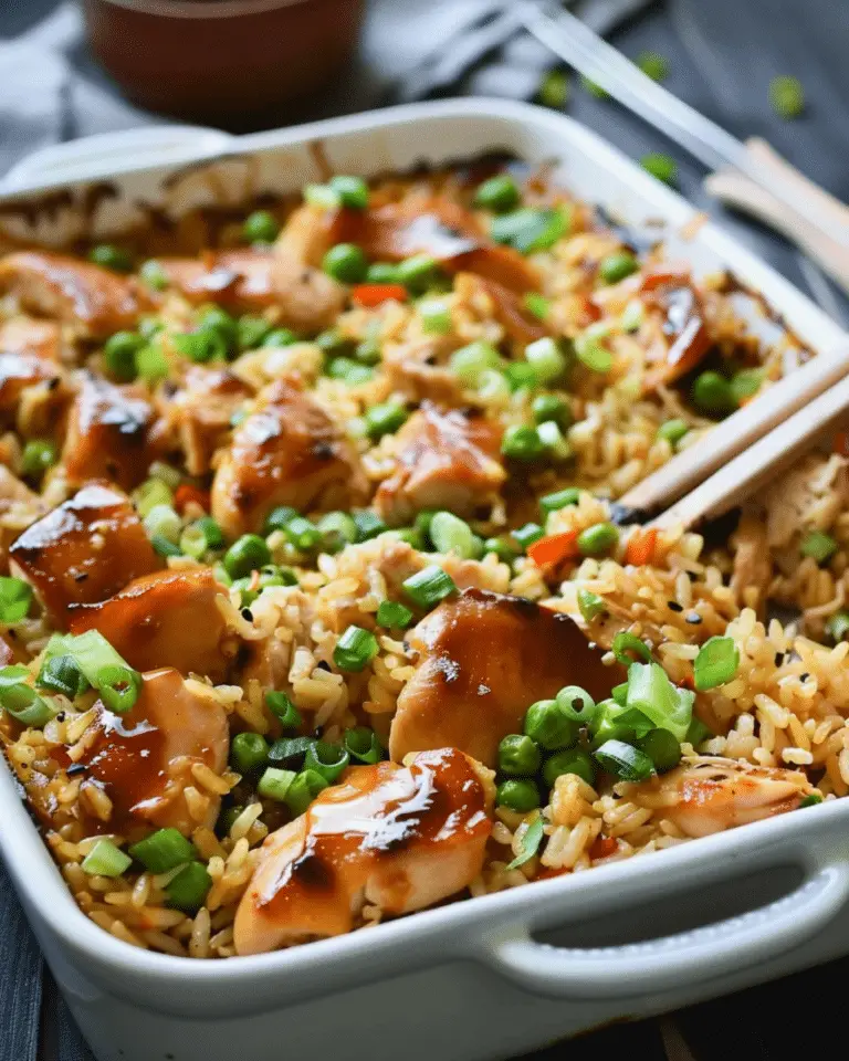 Teriyaki Chicken and Rice Casserole