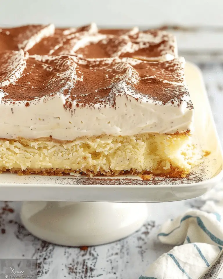 Tiramisu Poke Cake