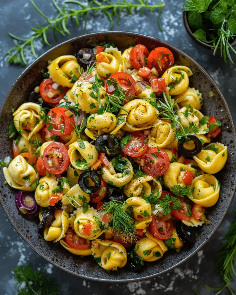 Tortellini Salad with Zesty Italian Vinaigrette