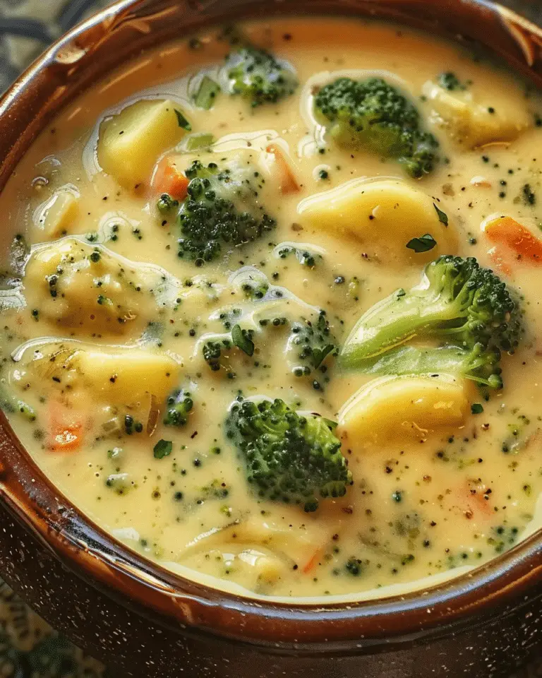 Vegan Creamy Broccoli Potato Soup