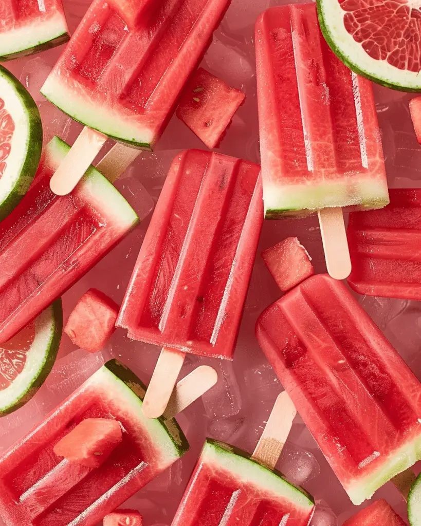 Watermelon Popsicles