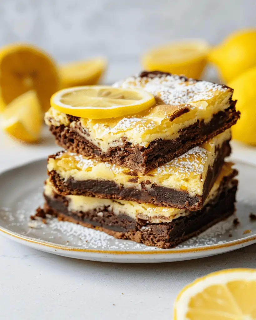 Zesty Lemon Brownies
