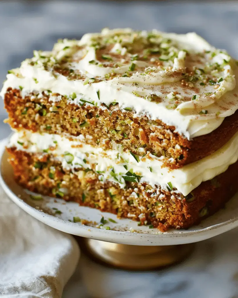 Zucchini Spice Cake with Cream Cheese Frosting