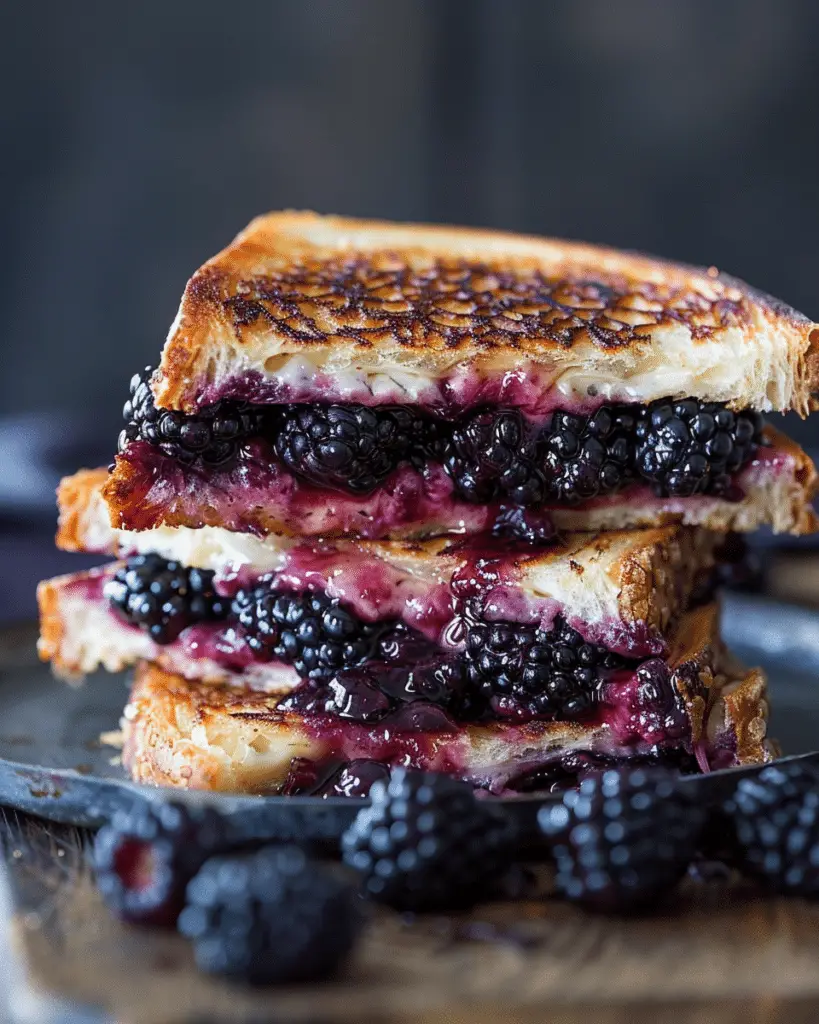 Aged Balsamic Blackberry Bliss Grilled Cheese