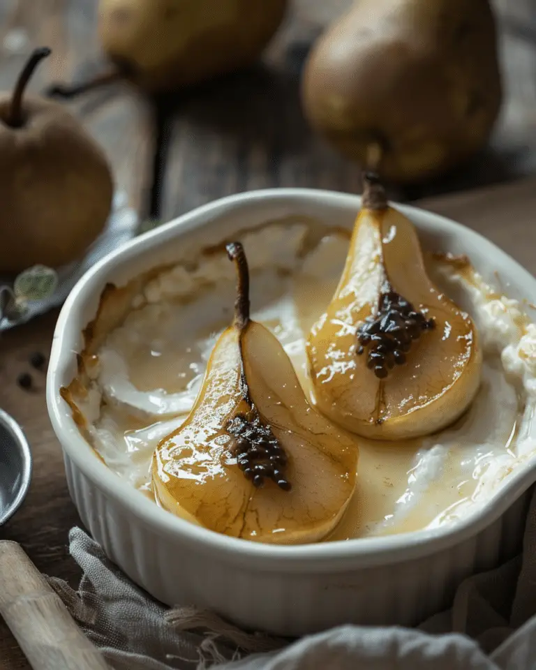Baked Honey Goat Cheese Pears