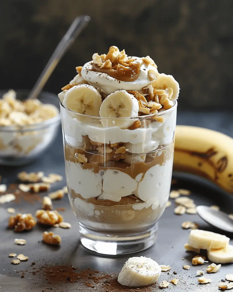 Banana Peanut Butter Yogurt Parfait