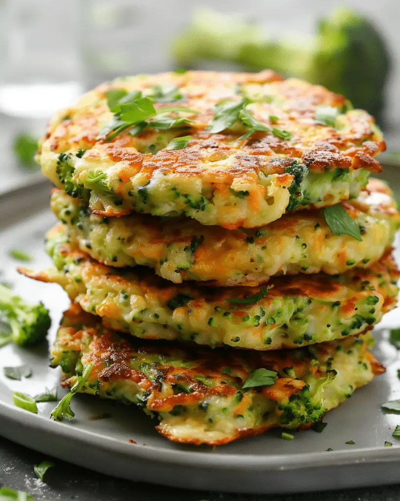 Broccoli Cheddar Fritters